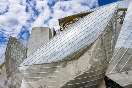 France, Paris, Bois de Boulogne, the Louis Vuitton Foundation by architect Frank Gehry