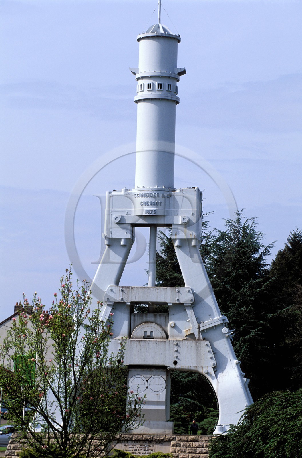 France, Saone et Loire, Le Creusot, Montceau, town emblematic power hammer