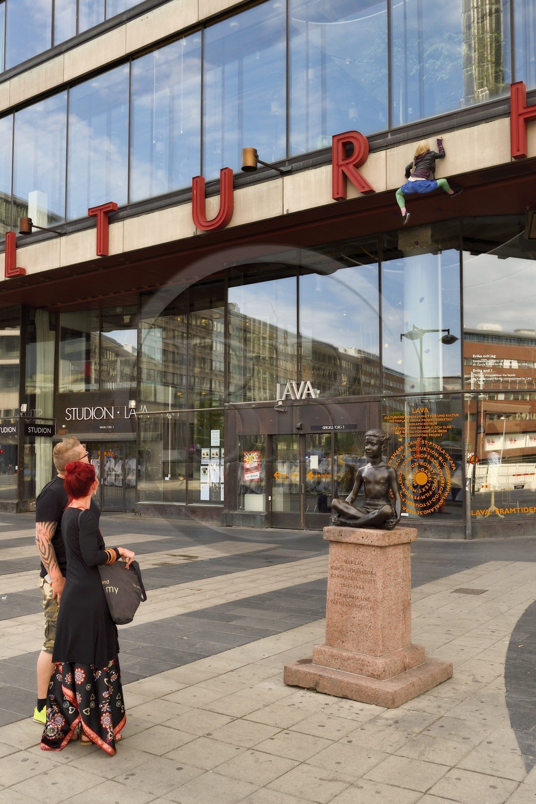 Suède, Stockholm, le Kulturhuset (Maison de la culture) sur la place Sergels Torg
