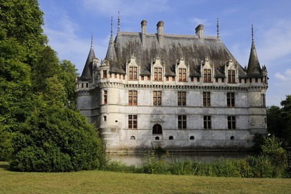 France, Indre et Loire, Loire Valley listed as World Heritage by UNESCO, Chateau d' Azay le Rideau