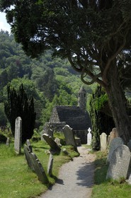Republic of Ireland, Wicklow County, region of Wicklow Mounts, monastic site of Glendalough, Saint Kevin church