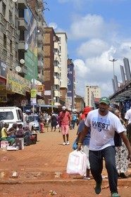 Afrique du Sud, province de Gauteng, Johannesburg, CBD (Central Business District), Noord street dans le quartier de la gare