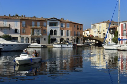 France, Var, Gulf of St Tropez, the Port Grimaud seaside town