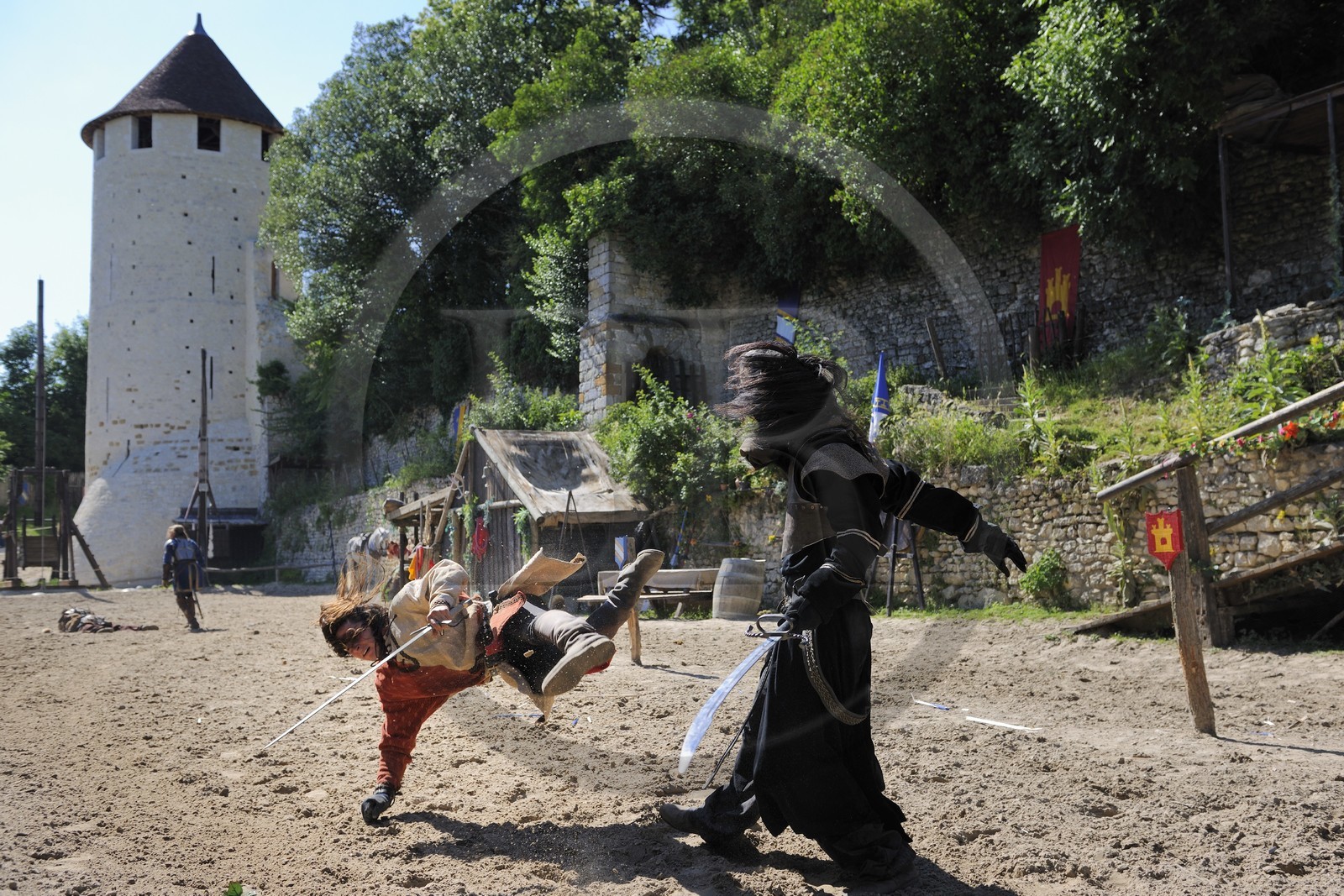 France, Seine et Marne (77), Provins, ville classée Patrimoine Mondial de l'UNESCO, spectacle La Légende des Chevaliers