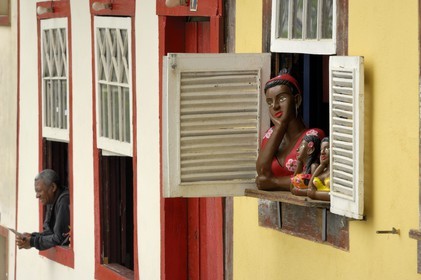 Brazil, Minas Gerais state, Ouro Preto, historical center listed as World Heritage by UNESCO, souvenirs statuettes (Gold Route, Estrada Real)