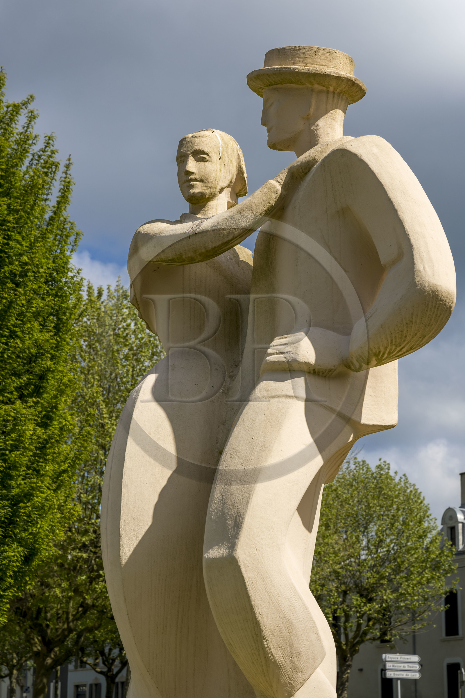 France, Vendée (85), La Roche-sur-Yon, les Danseurs du bocage des sculpteurs les frères Martel