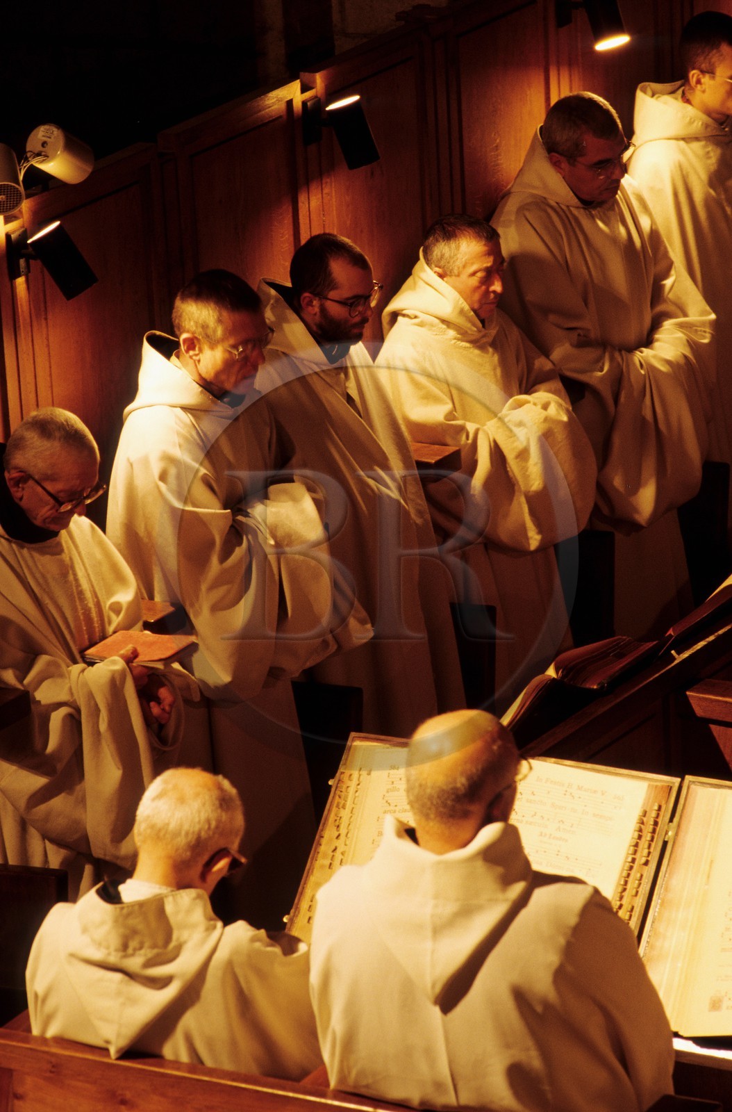 France, Drome, Montjoyer, Notre Dame d'Aiguebelle Cistercian Abbey, church office