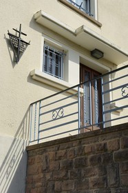 France, Bas Rhin, Wangenbourg-Engenthal, the Colonel De Gaulle lived for eight months in this house from September 1939 to May 1940
