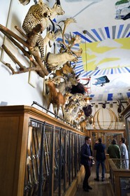 France, Paris, Le Marais District, Musee de la Chasse et de la Nature (Museum of hunting and nature) in the Hotel de Guenegaud