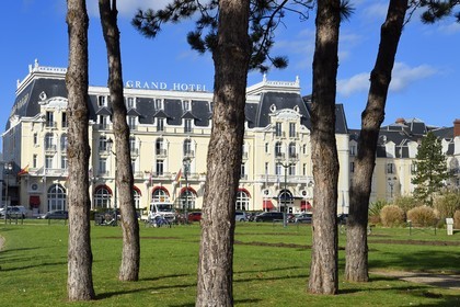 France, Calvados (14), Pays d'Auge, la côte Fleurie, Cabourg, le Grand Hotel, Marcel Proust y séjourna chaque été de 1907 à 1914