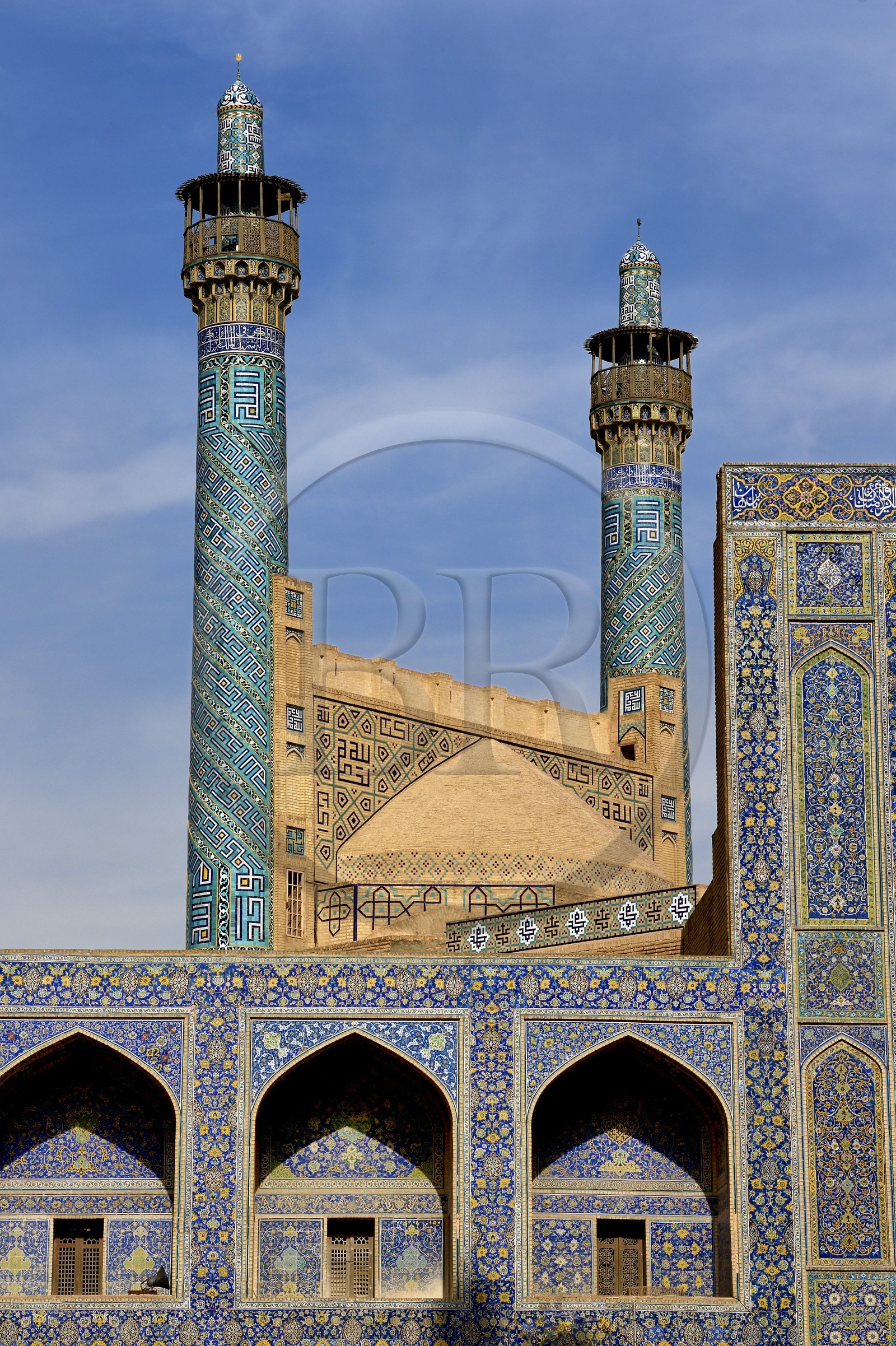 Iran, province d'Ispahan, Ispahan, la mosquée de l'Imam ou mosquée du Chah (Shah)