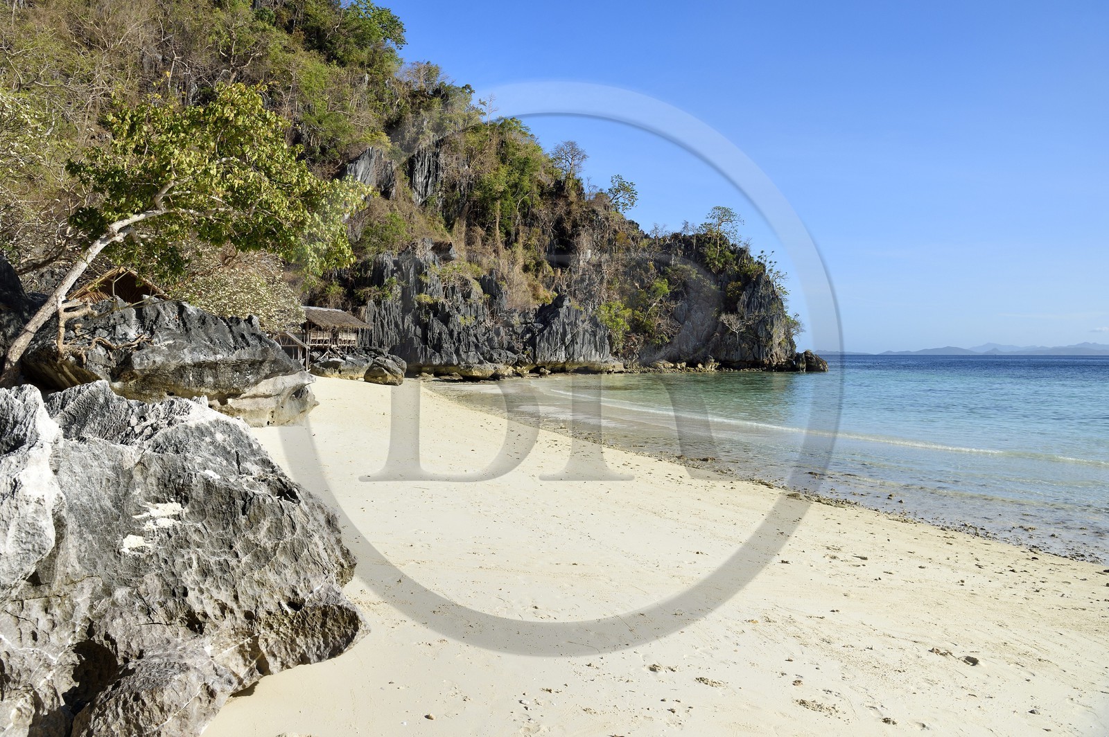 Philippines, Calamian Islands dans le nord de Palawan, Coron Island Natural Biotic Area, Banul Beach