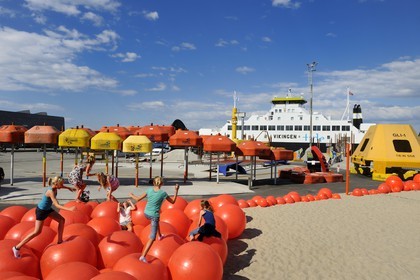 Norway, Rogaland County, Stavanger, Geopark built with downgrated oil equipment