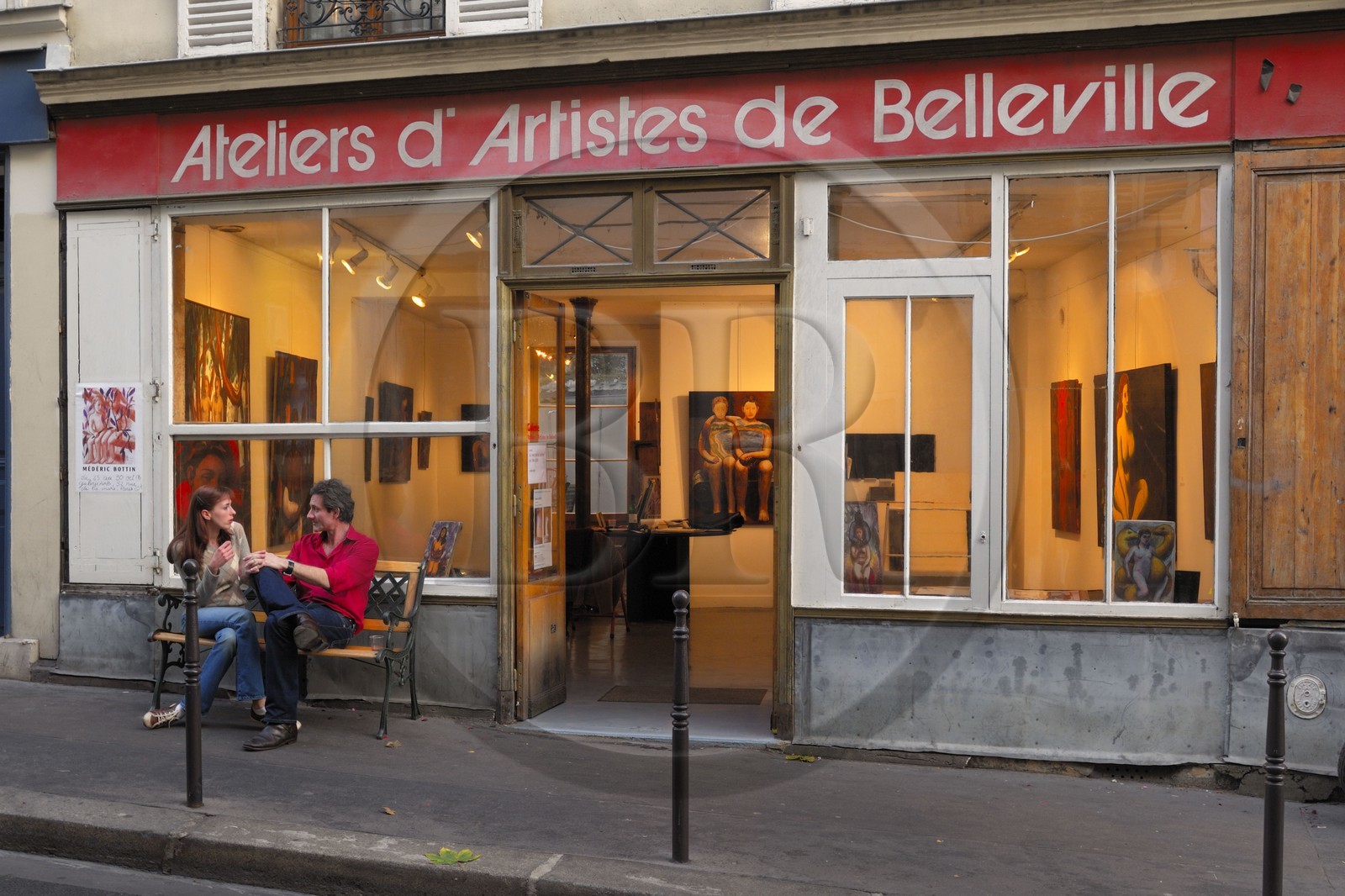 France, Paris (75), galerie Ateliers d'artistes de Belleville, exposition de Mederic Bottin