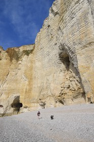 France, Seine-Maritime (76), Pays de Caux, Côte d'Albâtre, Etretat, Pointe de la Courtine, plage d'Antifer