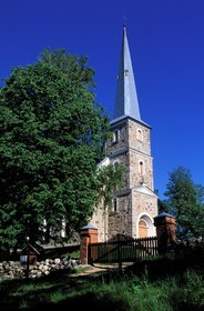 Latvia (Baltic States), Kurzeme region, Kolka Peninsula, Mazirbe Church, one of the last places where the ethnic group of Lives lives