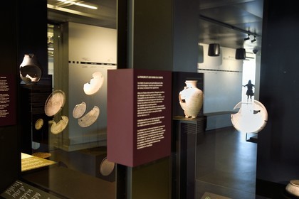 France, Puy-de-Dôme (63), plateau de Gergovie, site historique de la bataille entre les Arvernes et les légions de César en 52 avant Jésus-Christ, Musée Archéologique