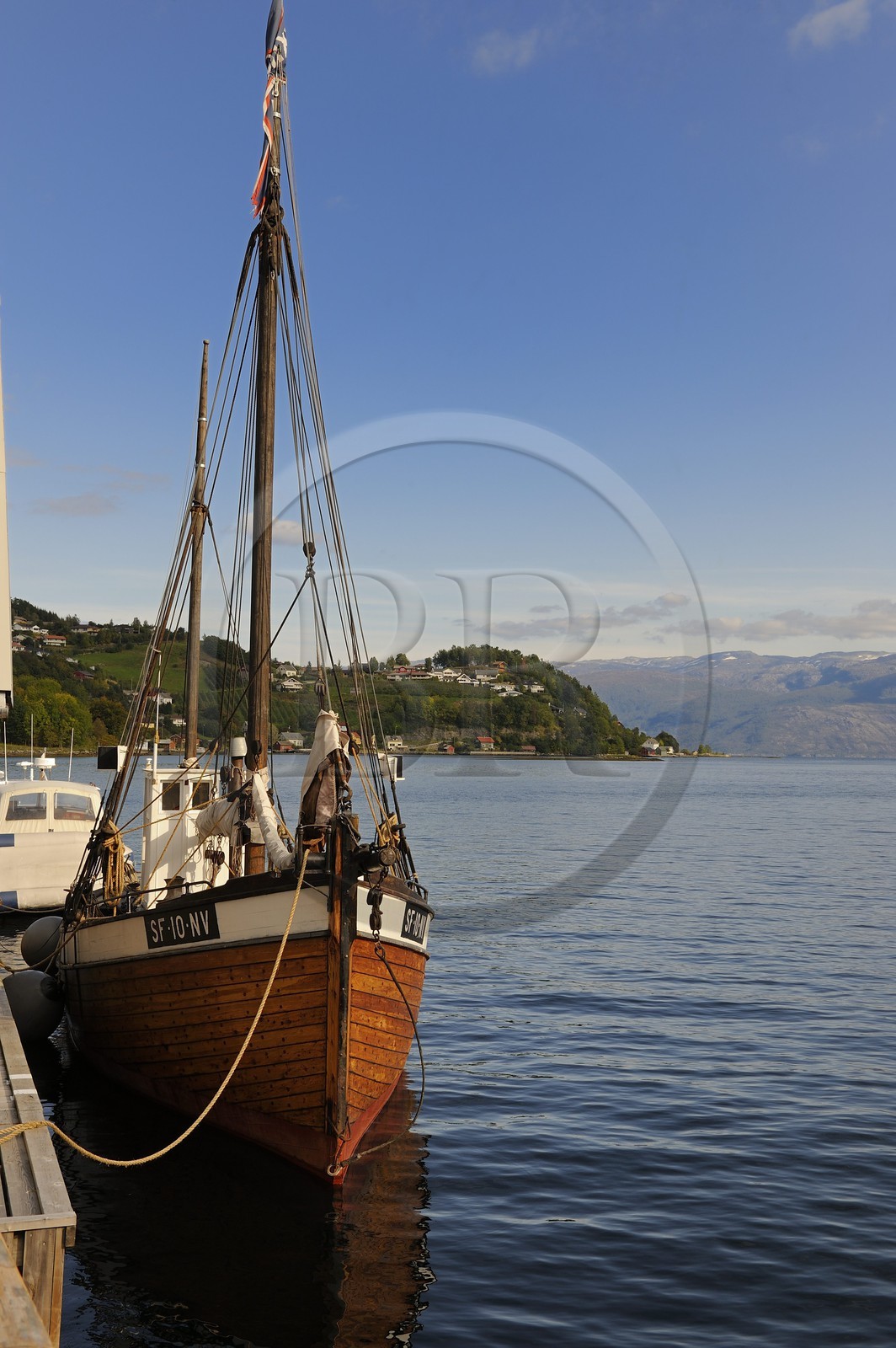 Norvège, Hordaland, Norheimsund, centre de préservation des bateaux Fartoyvernsenter, le M K Vikingen de 1915