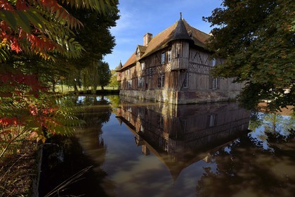 France, Calvados, Pays d'Auge, Coupesarte, 16th century Coupesarte mansion