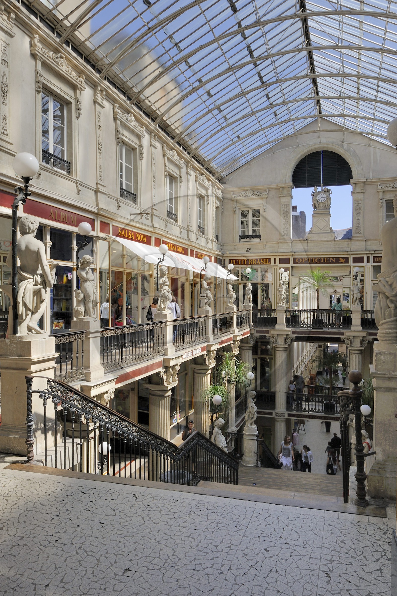 France, Loire-Atlantique (44), Nantes, le passage Pommeraye