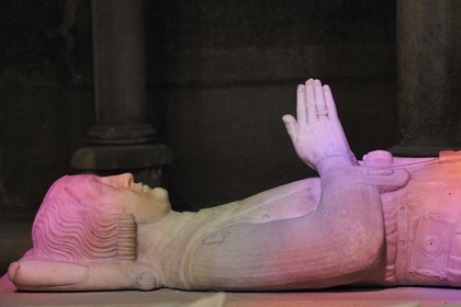 France, Seine Saint Denis, Saint Denis, the Saint Denis Basilica, recumbent statue of Charles compte de Valois  (1270-1325)