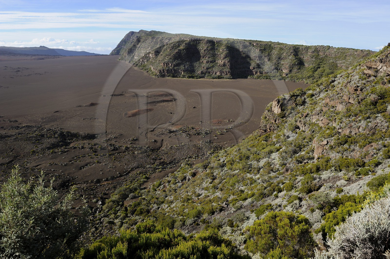 France, île de la Réunion, volcan du Piton de la Fournaise, classé Patrimoine Mondial de l'UNESCO, la Plaine des Sables