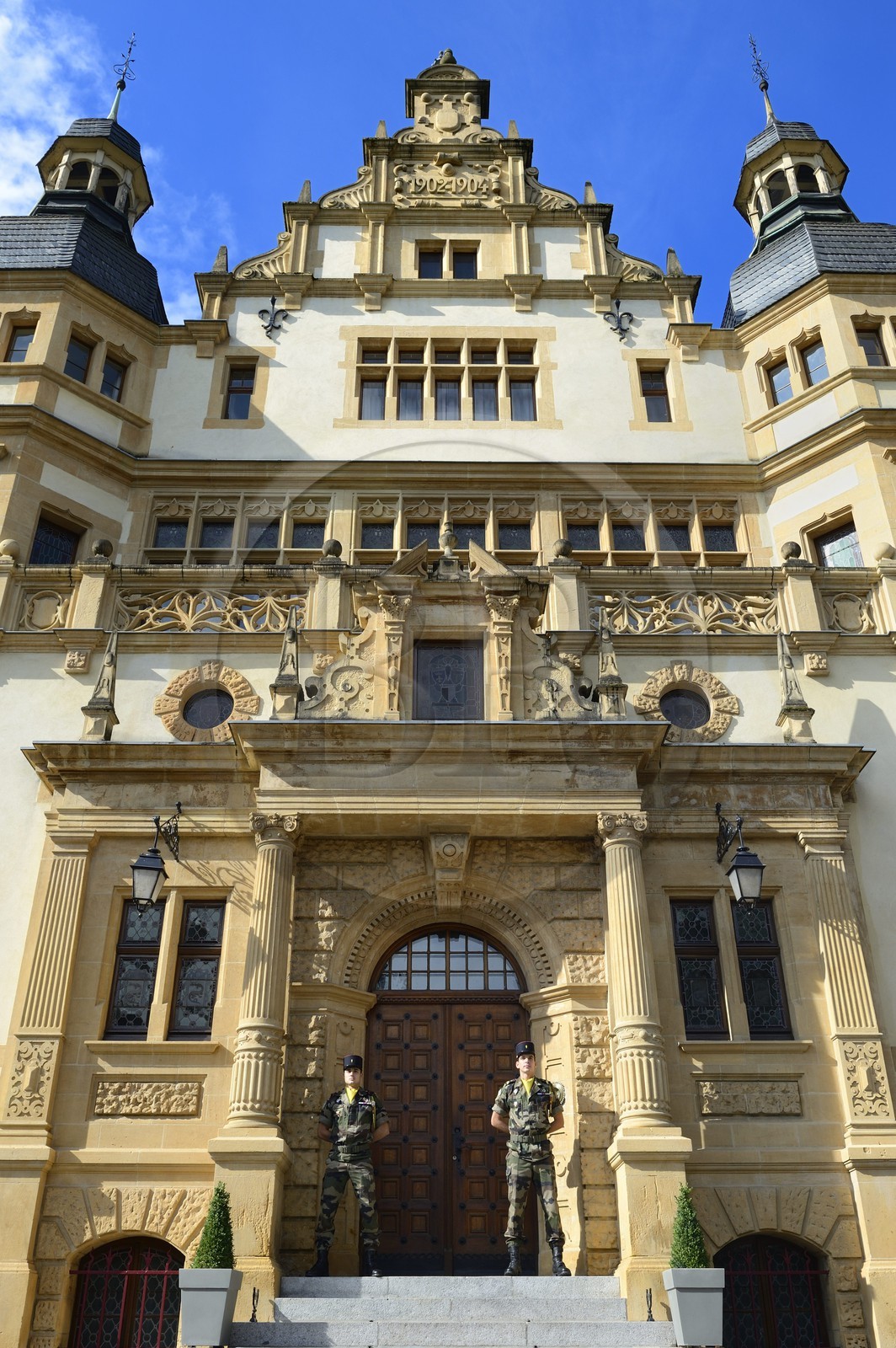 France, Moselle (57), Metz, le palais du gouverneur de la fin du XIXe siècle, il accueille aujourd'hui le commandant de la région militaire Nord-Est