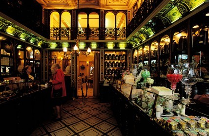 France, Nord, Lille, famous Meert candy store in rue Esquermoise