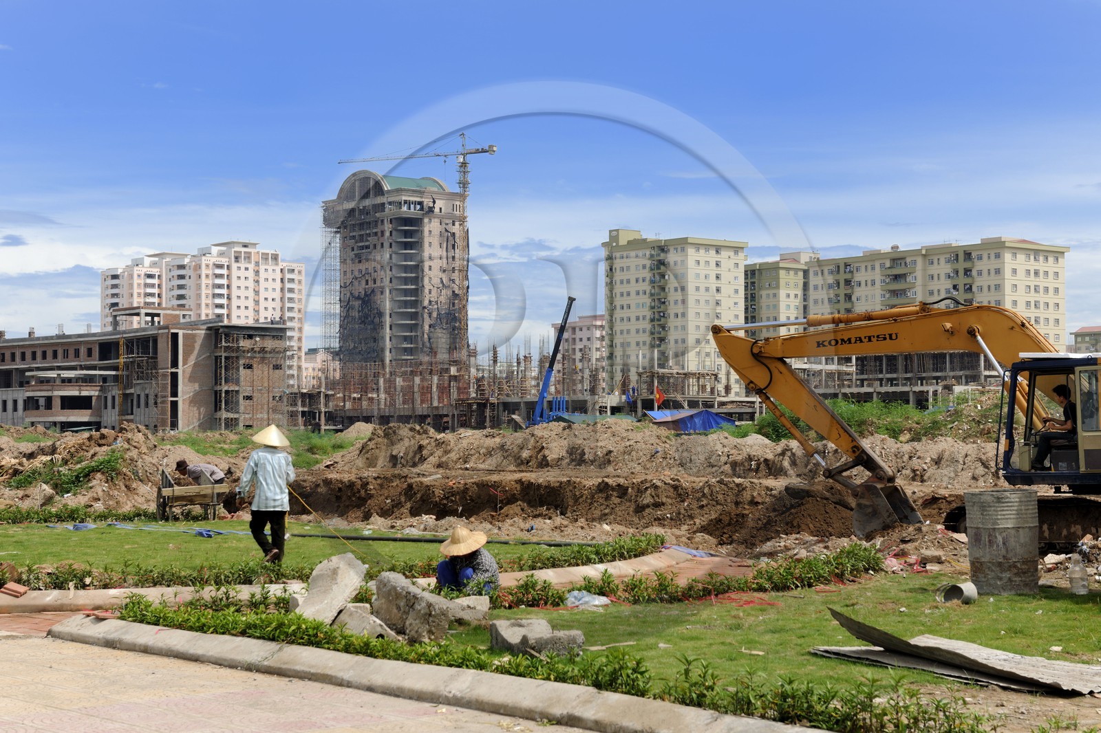 Vietnam, Hanoï, quartier de Tu Liem, nouveaux immeubles Vietnam, Hanoï, quartier de Tu Liem, nouveaux immeubles