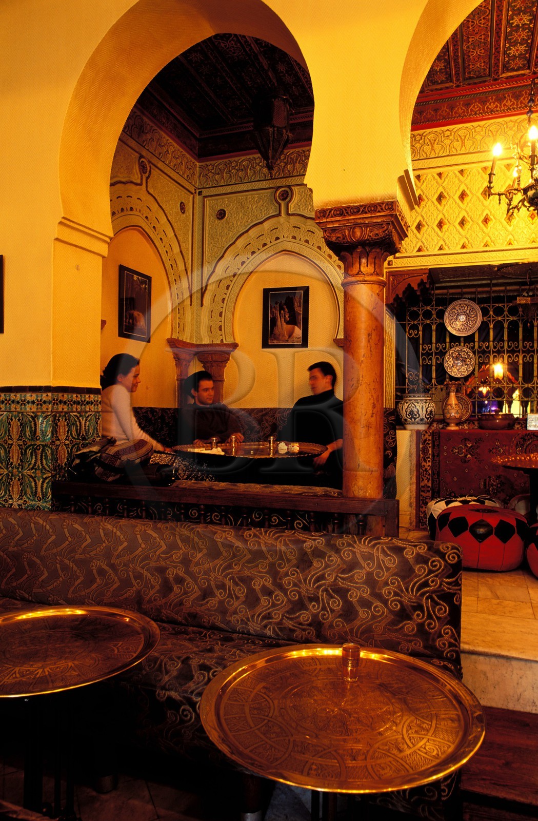 France, Paris (75), grande Mosquée de Paris, le salon de thé