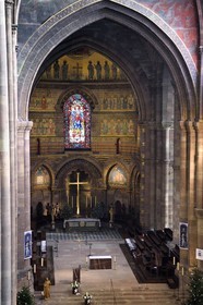 France, Bas Rhin, Strasbourg, old town listed as World Heritage by UNESCO, Notre Dame Cathedral, the Romanesque choir