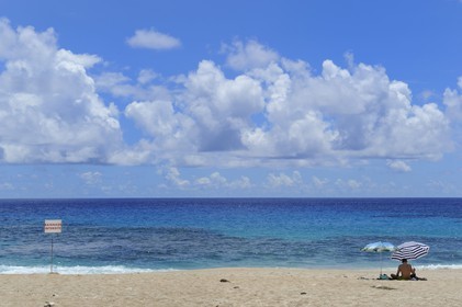 France, île de la Réunion, la Côte Ouest, commune de Saint Gilles les Bains, plage de Boucan Canot