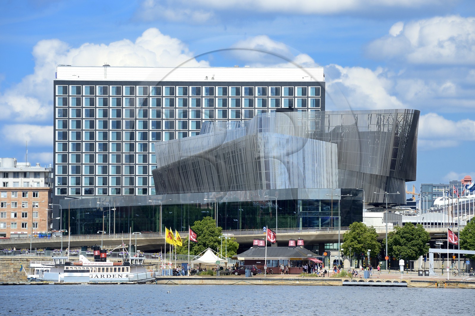 Suède, Stockholm, Klarabergsviadukten, le Waterfront Congress Center par le cabinet d'architecture White Arkitekter, complexe de bureaux, centre de conférences et d'hôtels