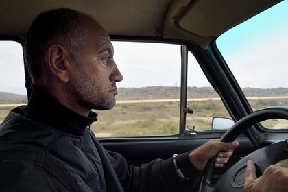 Azerbaijan, Gobustan, Elva, taxi driver