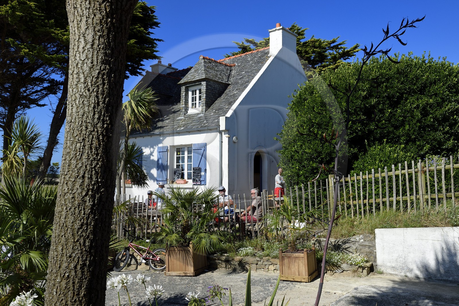 France, Finistère (29), Ile-de-Batz, centre nautique de Reves de Mer