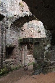 France, Bas-Rhin (67), château de Fleckenstein