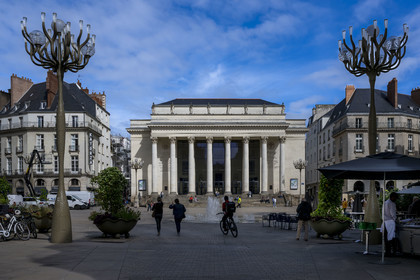 France, Loire Atlantique, Nantes, Graslin district, the Graslin theater and opera on place Graslin