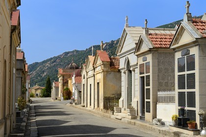 France, Corse-du-Sud (2A), Ajaccio, le cimetière marin