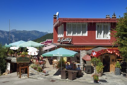 Switzerland, Canton of Vaud, Villars-sur-Ollon, restaurant Le Sporting