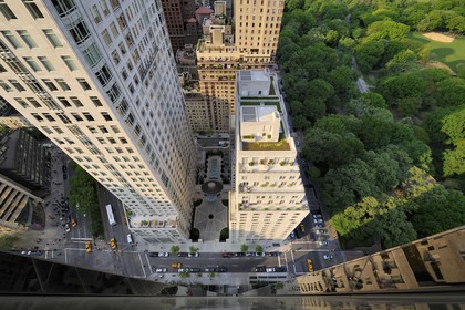 United States, New York City, Manhattan, building along Central Park West