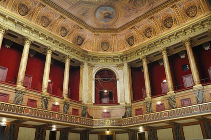 France, Yvelines (78), château de Versailles, classé Patrimoine Mondial de l'UNESCO, aile du Midi, hémicycle du congrès du parlement