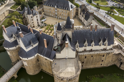 France, Loire Atlantique, Nantes, Bouffay district, the castle of the Dukes of Brittany,