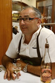 France, Rhone, Lyon, historical site listed as World Heritage by UNESCO, Bouchon Lyonnais (typical and traditional restaurant of Lyon) the Cafe des Federations in Rue Major Martin