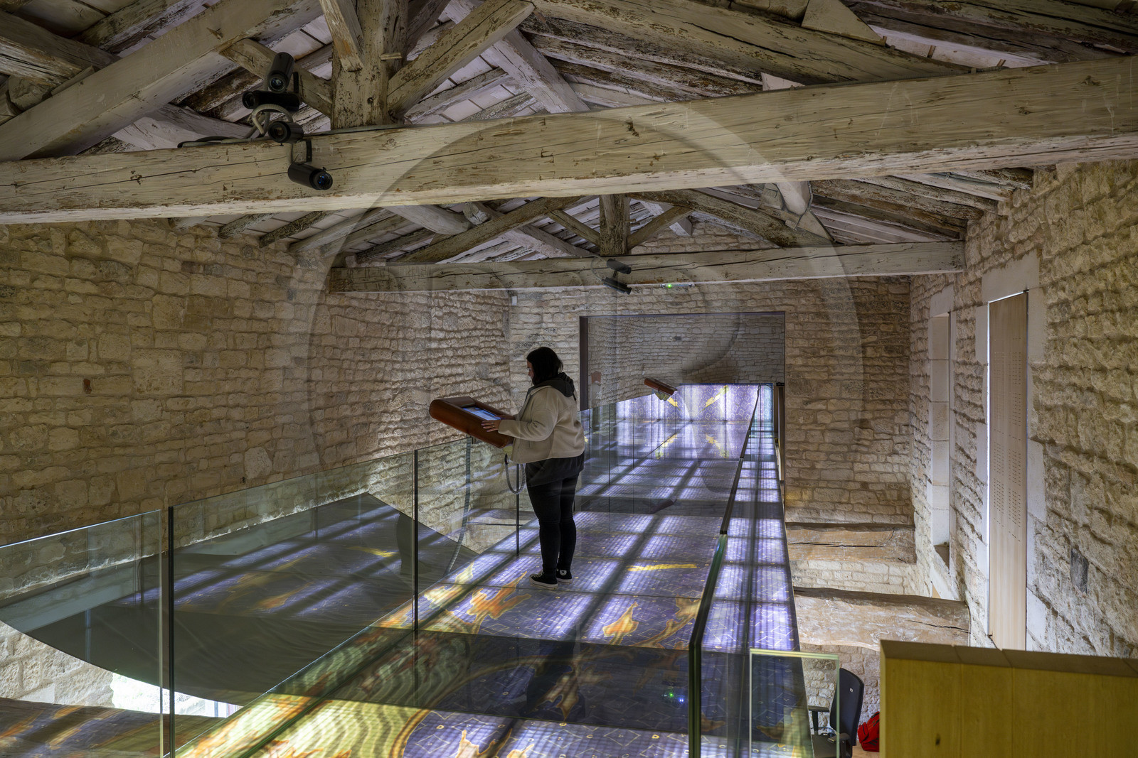 France, Vendée (85), Nieul-sur-l'Autise, Abbaye royale Saint-Vincent fondée en 1069, abrite la tombe d'Aénor de Châtelleraut mère d'Alienor d'Aquitaine, le musée