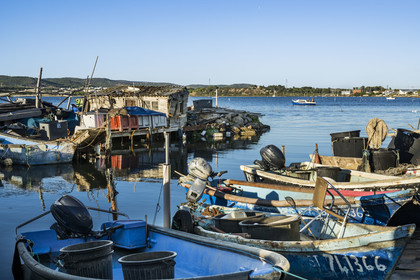 France, Herault, Sete, la Pointe Courte district, the small fishing district port on the banks of the Etang de Thau