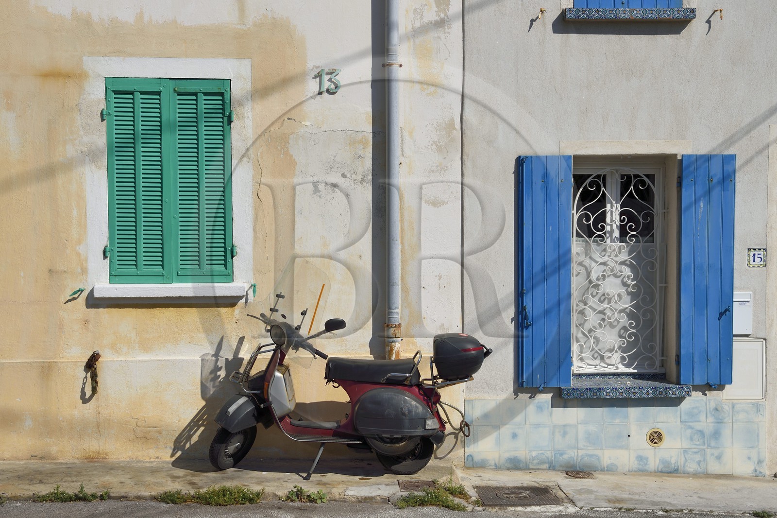 France, Bouches-du-Rhône (13), Marseille, quartier d'Endoume, Malmousque, n°13 rue de Malmousque