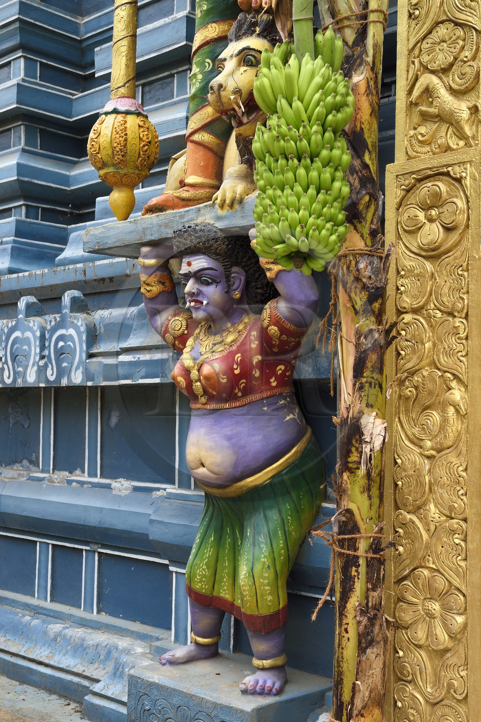 Sri Lanka, Province du Centre, Matale, temple hindou Sri Muthumariamman