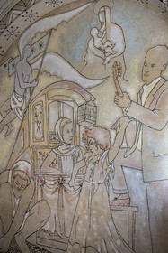 France, Alpes-Maritimes, the Saint Pierre chapel, property of the fishermen's association and decorated by Jean Cocteau