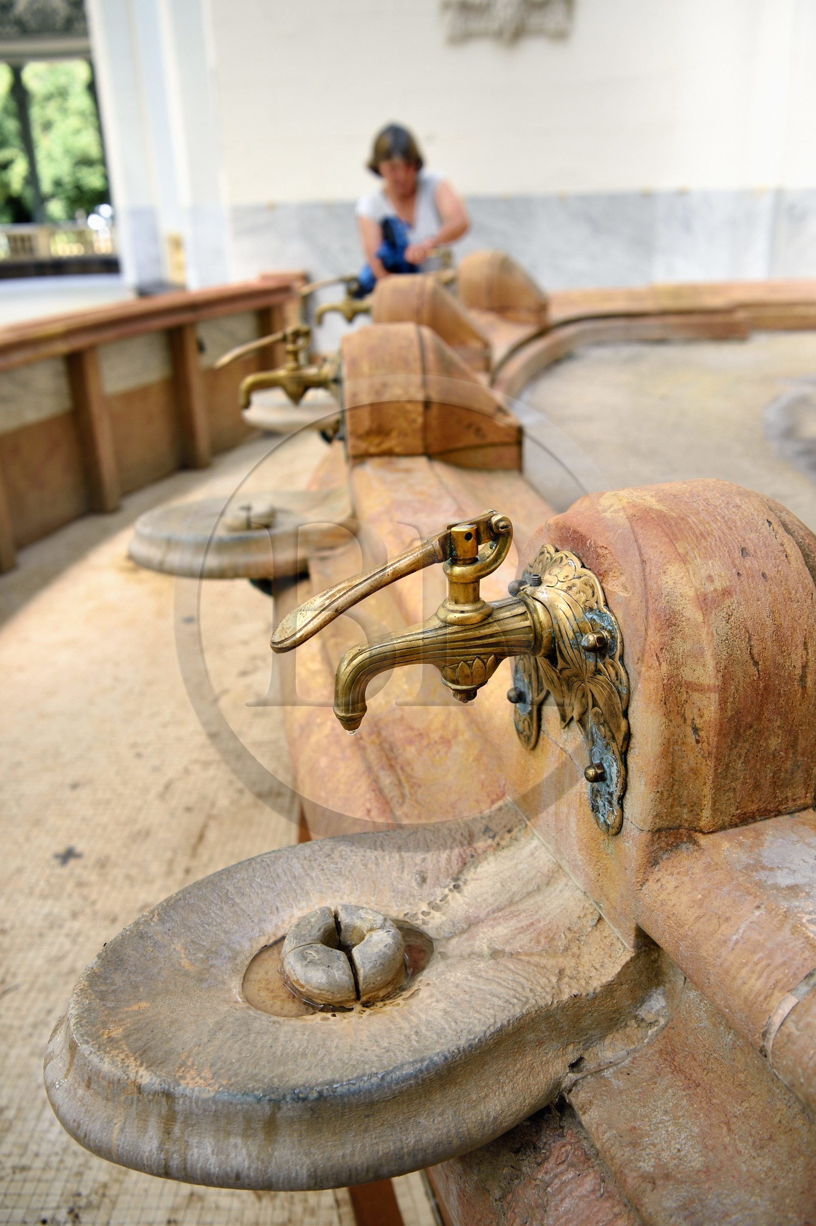 France, Allier (03), Vichy, le pavillon de la source des Célestins, eau Vichy-Célestins