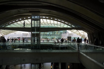 Portugal, Lisbonne, Parque das Nações (Parc des nations) construit pour l'exposition universelle de 1998, Gare do Oriente (gare de l’Orient)